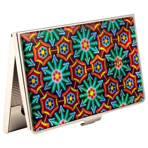Natural Mother-of-Pearl Business Card Case (Dancheong Pattern)