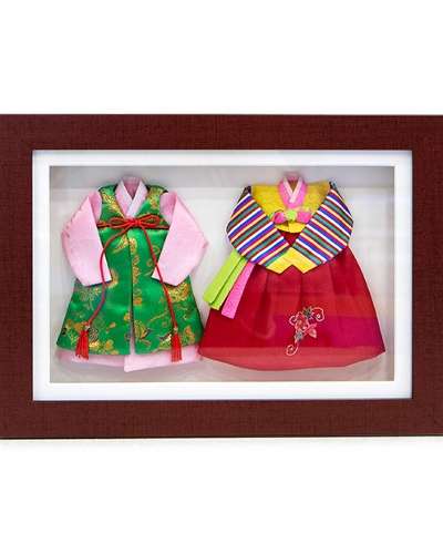 Hanbok Frame Saekdong Costume - Artwork by Seokran Lee Seungok