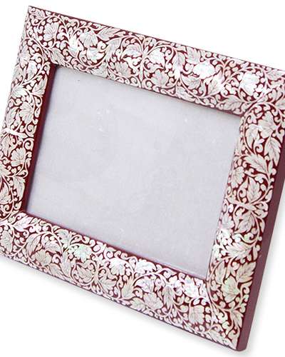 Dancho Mother-of-Pearl Photo Frame (Red)