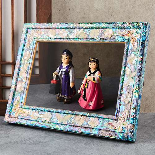 Flower Butterfly Nacre Photo Frame (Square, Park In-ho)