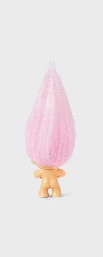 コレ × グッドラックトロール PVC フィギュア スティッカー ヒップピンク