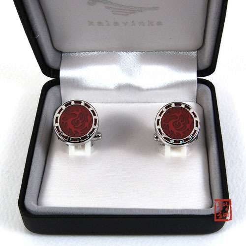 Cufflinks - Triquetra Crow