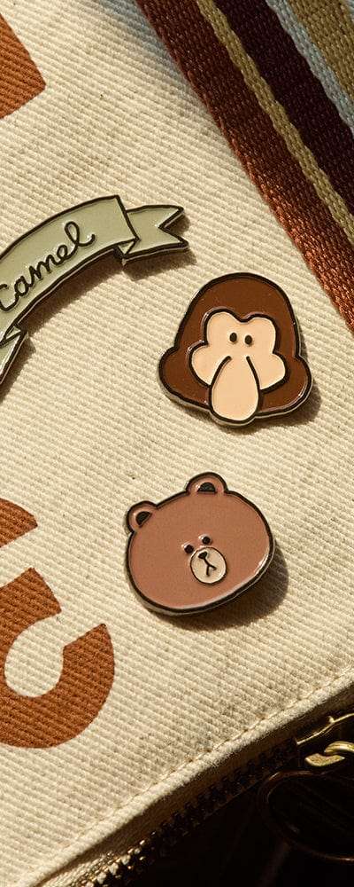 CAMEL × LINE FRIENDS メタルピンバッジセット