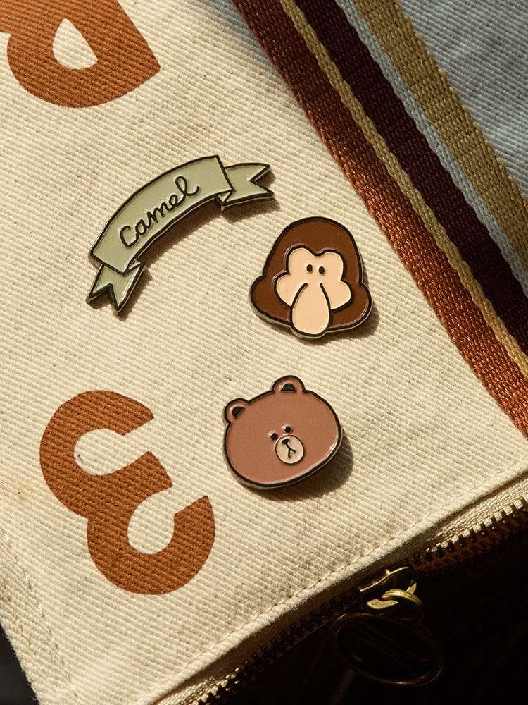 Camel x LINE Friends Metal Pin Badge Set
