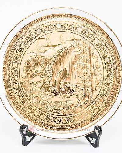 Gold-Plated Koi Dish Large