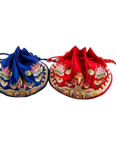 Blue and Red Luck Pouch B