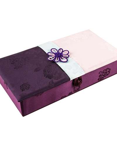Silk Cash Wedding Gift Box (Peony)
