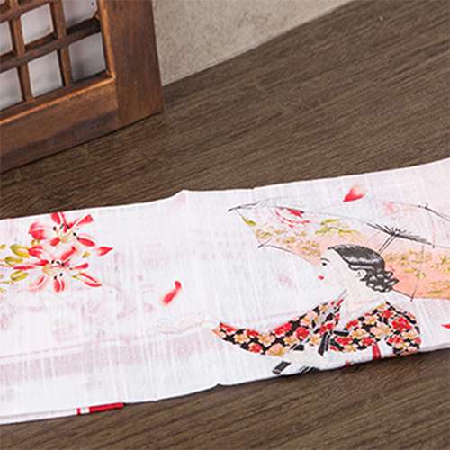 Traditional Folk Painting Handkerchief - Hwang Jinyi (B)