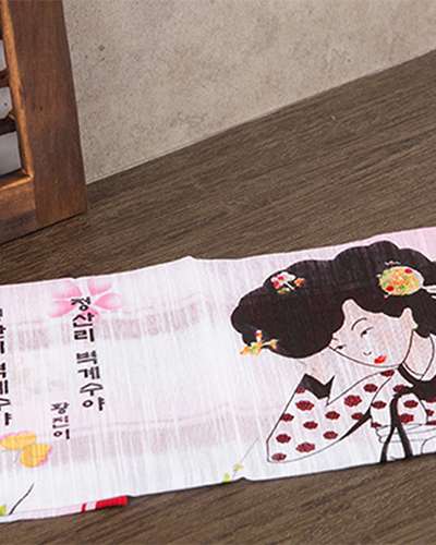 Folk Painting Handkerchief - Hwang Jini (A)