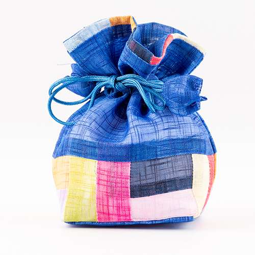 Saekdong Patchwork Lucky Pouch (Blue)