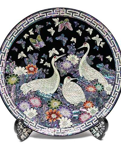 Butterfly Study Round Tray Large