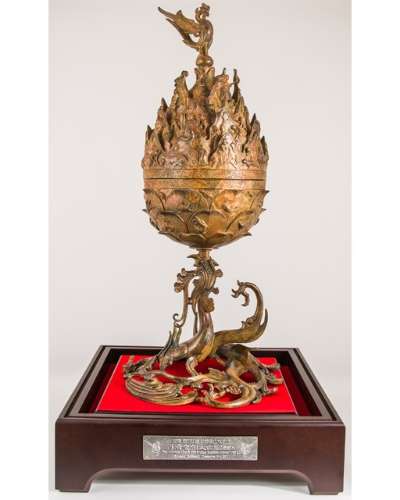 Baekje Brass Incense Burner (Large - Actual Size)