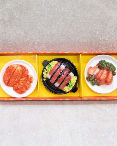 Korean Food Magnet Set (Kimchi & Bulgogi)