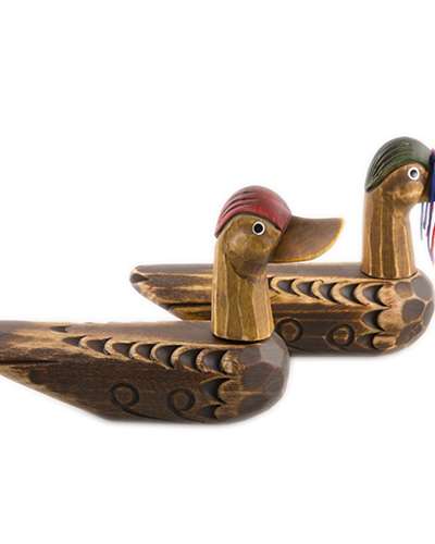 Traditional Wedding Geese Set (Medium, Small) - Traditional Duck Set - Foreign Gift