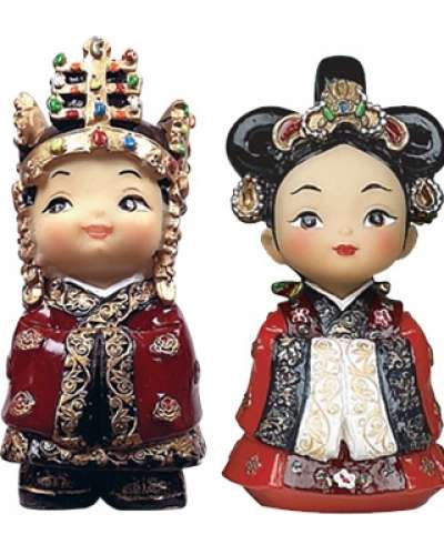 Traditional Doll Silla King and Queen Set (Small)
