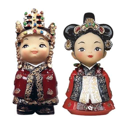 Traditional Doll Silla King and Queen Set (Small)