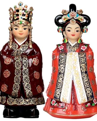 Traditional Doll Set - Silla King and Queen (Large)