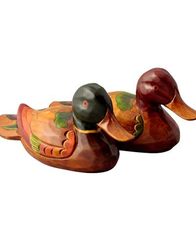 [Woodcraft] Lotus Flower Duck Set (Medium) - Traditional Duck Set Gift for Foreigners