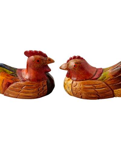 [Woodcraft] Chicken Set (Small) Traditional Duck Set – Foreign Visitor Gift