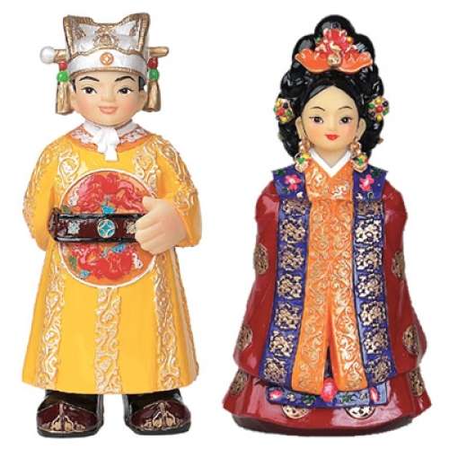 Traditional Doll Goryeo King and Queen Set (Large)