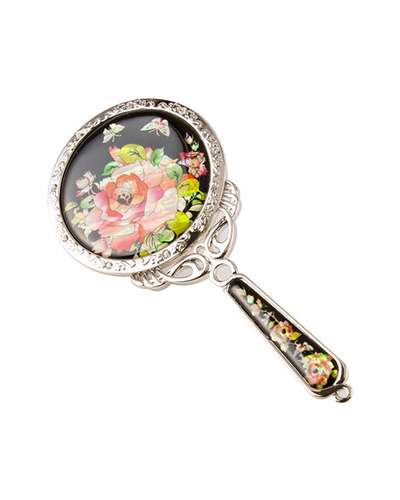 Mother-of-Pearl Princess Hand Mirror - Rose