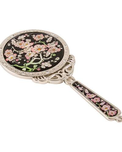 Shell Inlay Princess Hand Mirror - Plum Blossom