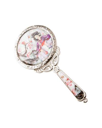 Abalone Shell Princess Hand Mirror - Hwang Jin-i