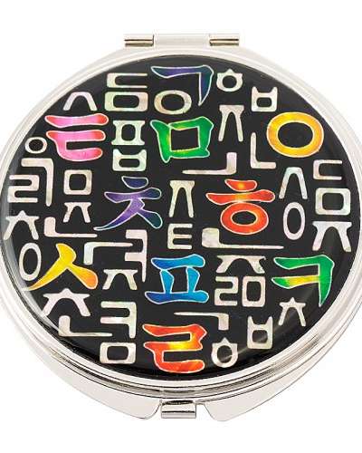 Natural Mother-of-Pearl Hand Mirror (18_Hangul)