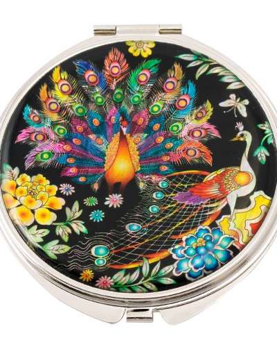 Natural Mother-of-Pearl Hand Mirror (01_Peacock)