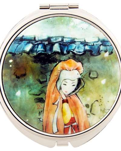 Natural Mother-of-Pearl Hand Mirror (Moonlight Woman)