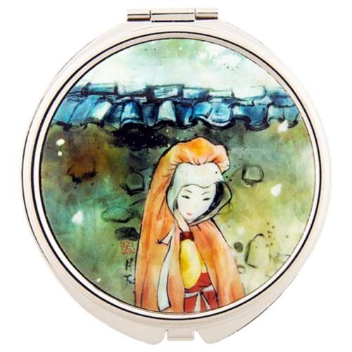 Natural Mother-of-Pearl Hand Mirror (Moonlight Woman)