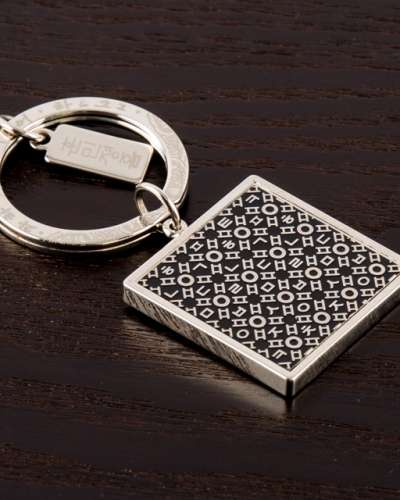 Hangul 'Dae' Keyring (Silver-Black)