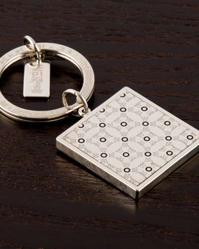 Hangul Consonant ㅇ Keyring (Silver)