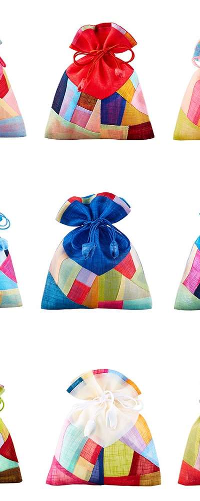 Korean Traditional Bojagi Patchwork Luck Pouch (Medium) - Perfect Gift for Foreigners and Groups