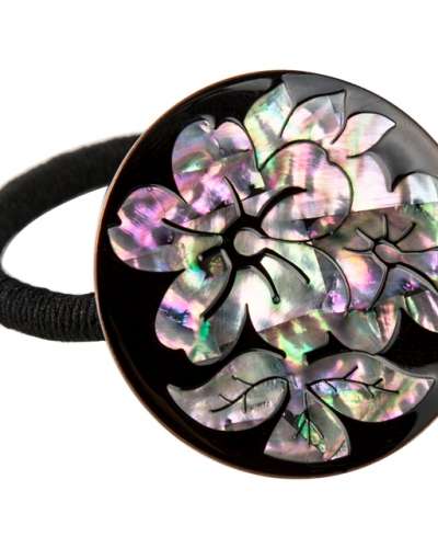 Mother-of-Pearl Rubber Hair Tie (Round-Shaped Hair Band)