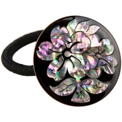 Mother-of-Pearl Rubber Hair Tie (Round-Shaped Hair Band)