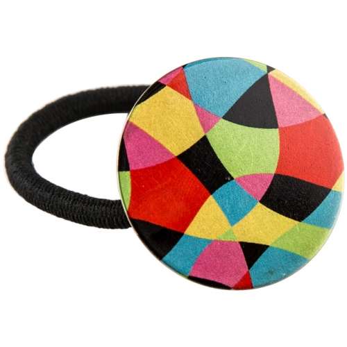 Colored Metal Rubber Hair Tie (Round Hair Band - Primary Colors)