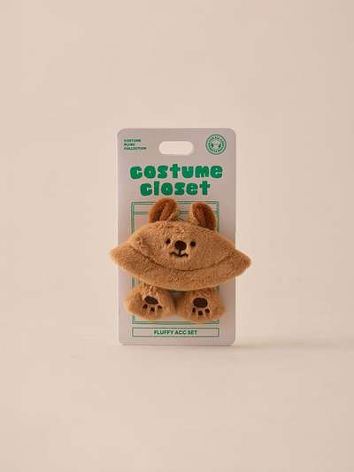 BT21 BABY Fluffy Costume Closet Quokka Bucket Hat Set