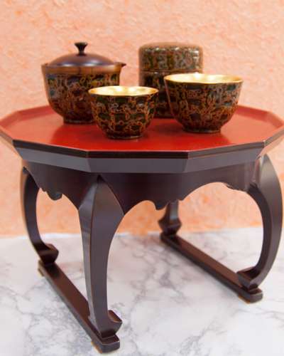 Premium Domestic Lacquer Tea Table (Intangible Cultural Heritage Craftsman Park Kang-yong)
