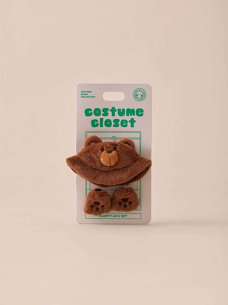 BT21 BABY Fluffy Costume Closet Bear Bucket Hat Set