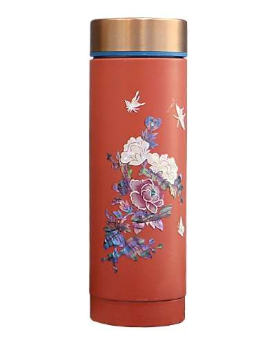 Mother-of-Pearl Tumbler – Peony Light Red