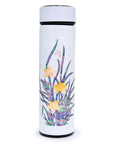 Premium Mother-of-Pearl Lacquerware Tumbler (Orchid, White)