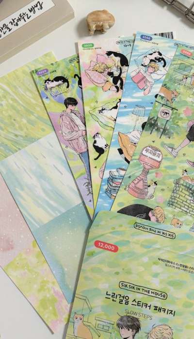 [Planned] Slow Steps Sticker Package (4 Seal Stickers + Package Bonus)