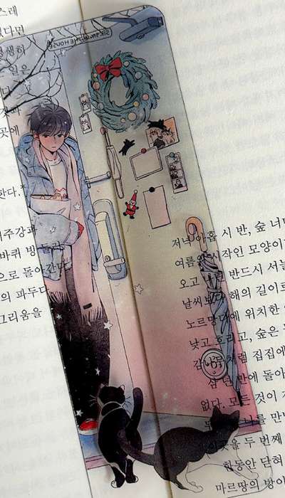 Illustrated Transparent Bookmark Handal-um