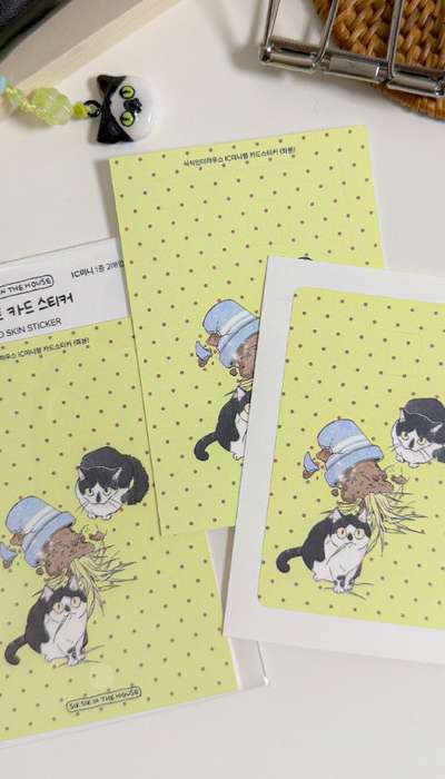 [Goods] IC Mini Illustrated Card Sticker Flowerpot, 2 Sheets