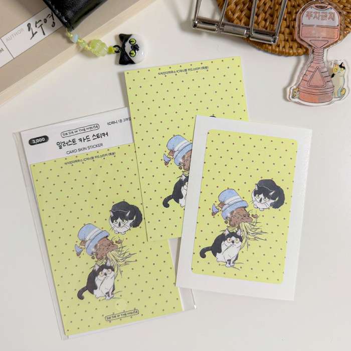[Goods] IC Mini Illustrated Card Sticker Flowerpot, 2 Sheets