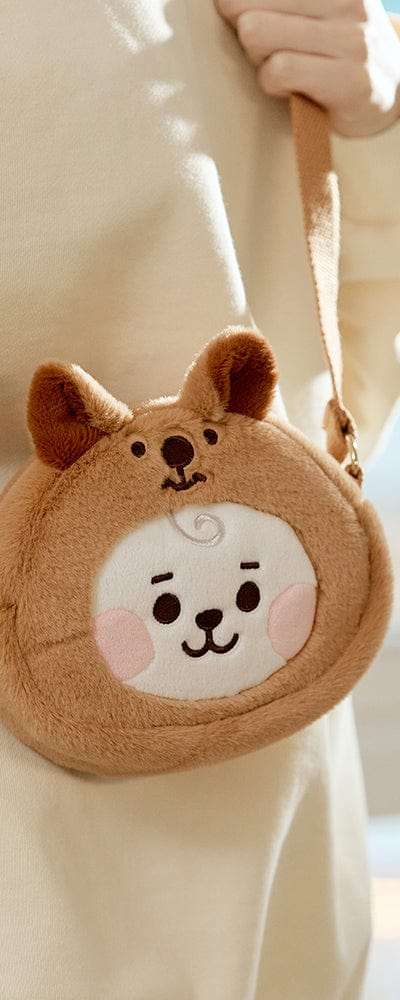 BT21 RJ BABY ふわふわ顔ぬいぐるみクロスバッグ