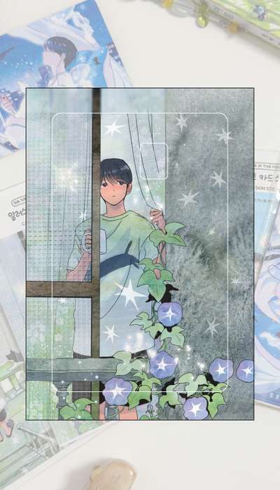 [Goods] IC Mini Illustration Card Sticker Lethargy, 2 Sheets