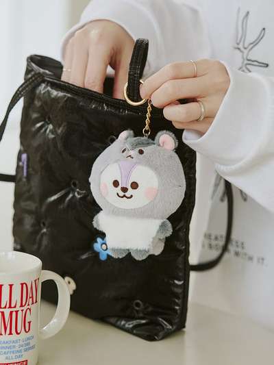 BT21 MANG BABY Fluffy Plush Keyring