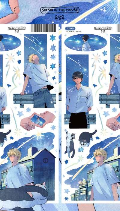 [Illustration Sticker] Meteor Shower Seal Sticker